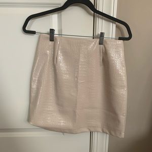NWT Nasty Gal Croc Mini skirt